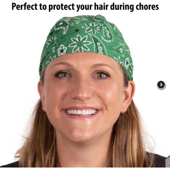 Set of 6 Assorted Designs Skull Caps Paisley Bandanna Biker Skull Hat Caps - Picture 4 of 4